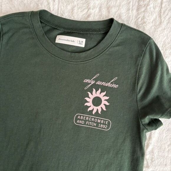 Abercrombie Kids Green Shirt Size 9/10 - Picture 4 of 5